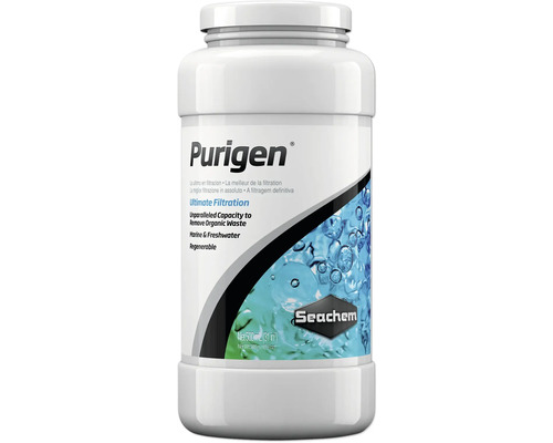 Agent filtrant Seachem Purigen, assure une eau cristalline, produit d'adsorption synthétique 500 ml Seachem Purigen, masses de filtration pour aquarium pour l''élimination des déchets organiques, 500 millilitres
