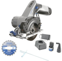 Scie circulaire portative Dremel avec batterie, chargeur, lame de scie et accessoires
