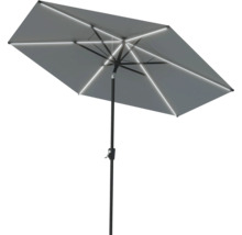 Parasol rectangulaire avec éclairage LED