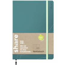 Share Notizbuch mit Punktraster und Gummiband