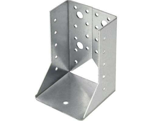 Support de poteau en acier avec trous de fixation