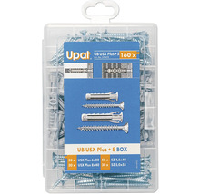 Cheville universelle Upat avec vis, 160 pièces, en boîte d''assortiment