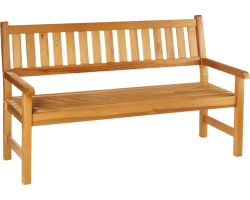 Banc de jardin en bois avec accoudoirs