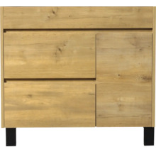 Waschtischunterschrank aus Holz mit Schubladen und Tür