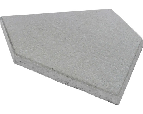 Beton Terrassenplatte Bischofsmütze grau 49,5 cm x 50 cm x 5 cm Beton Terrassenplatte Bischofsmütze grau 49,5 cm x 50 cm x 5 cm