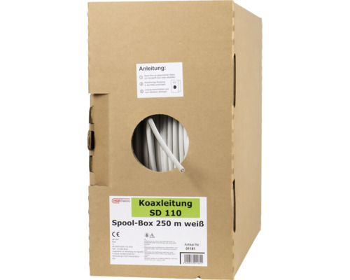 Câble coaxial SD 110 en bobine de 250 mètres de long