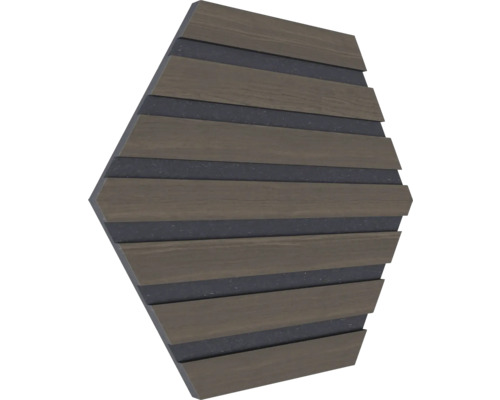 Fjordwall Akustikpaneel He x agon Eiche geräuchert 265 x 265 x 9 mm 1 Pack = 3 Stück Fjordwall Akustikpaneel He x agon Eiche geräuchert 265 x 265 x 9 mm 1 Pack = 3 Stück