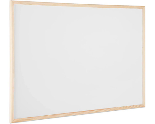 Tableau blanc avec cadre en bois