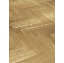 Pose de parquet en chêne à motif de chevrons