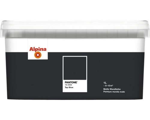 Alpina Wandfarbe Pantone 19-4004 talpina shoe 1l Alpina Wandfarbe, matte Oberfläche, 1 Liter