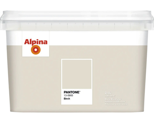 Alpina Innenfarbe im Eimer, Farbton Birke, 2,5 Liter