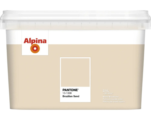 Peinture murale Alpina Pantone 13-1308 brazilian sand 2,5 l Peinture murale Alpina, 2,5 litres, teinte Brazilian Sand