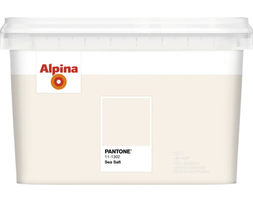 Peinture murale Alpina Pantone 11-1302 sea salt 2,5 l Seau de peinture murale Alpina, couleur Sea Salt, contenance 2,5 litres