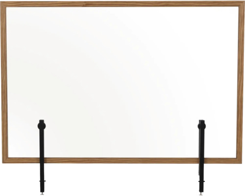 Panneau de bureau avec cadre en bois et éléments de fixation