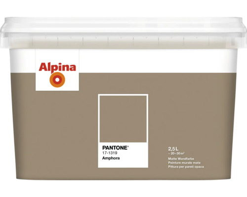 Peinture murale Alpina Pantone 17-1319 amphora 2,5 l Peinture murale Alpina Amphora, seau de 2,5 litres