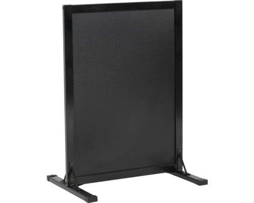 Schallschutzwand mit Rahmen und Füßen.