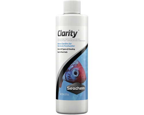 Wasserklärer Seachem Clarity 250 ml Wasserklärer für Süß-und Salzwasser, beseitigt chemische und partikuläre Eintrübungen Seachem Clarity Wasserklärer für Süß- und Meerwasser, 250 ml Flasche