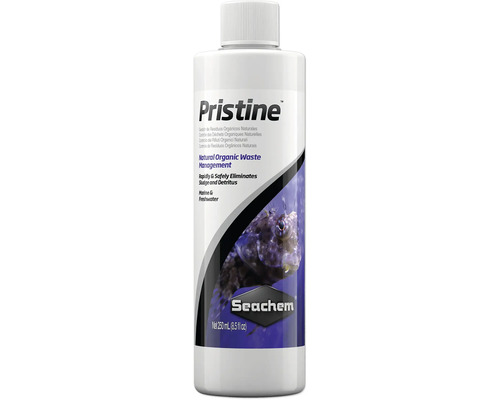 Wasseraufbereiter Seachem Pristine 250 ml natürliche Wasseraufbereitung mittels Bioaugmentation, verbessert Klarheit des Wassers und reduziert überschüssige Nährstoffe, für Süß- und Salzwasser geeignet Seachem Pristine natürliche organische Abfallwirtschaft 250 ml Flasche