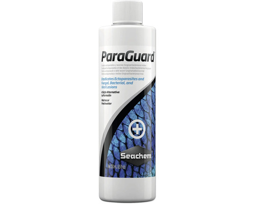 Heilmittel Seachem ParaGuard 250 ml bei Ektoparasiten, Pilz-, Bakterien- und Virenbefall ParaGuard Medikament zur Behandlung von Ektoparasiten und bakteriellen Infektionen, 250 ml Flasche