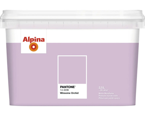 Eimer matte Wandfarbe, 2,5 Liter, Farbton Winsome Orchid von Alpina