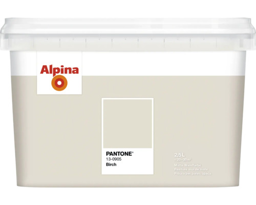 Alpina Innenfarbe, Farbton Birke, 2,5 Liter Gebinde