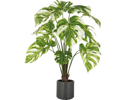 Künstliche Monstera Pflanze im Topf für die Dekoration