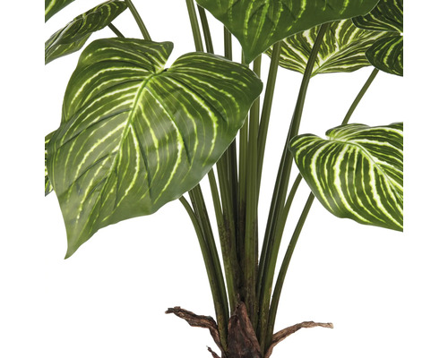 Künstliche Zimmerpflanze mit gestreiften Blättern