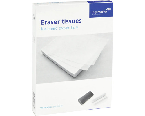 Legamaster Wischtücher für Tafelwischer TZ 4, 100 Stück