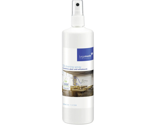 Spray de nettoyage Legamaster pour fenêtres, verre et tableaux blancs dans un flacon de 250 ml