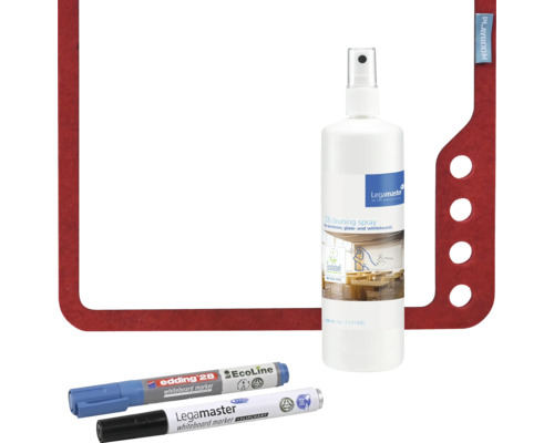 Kit de nettoyage Legamaster avec spray pour tableau blanc et marqueurs pour tableau blanc