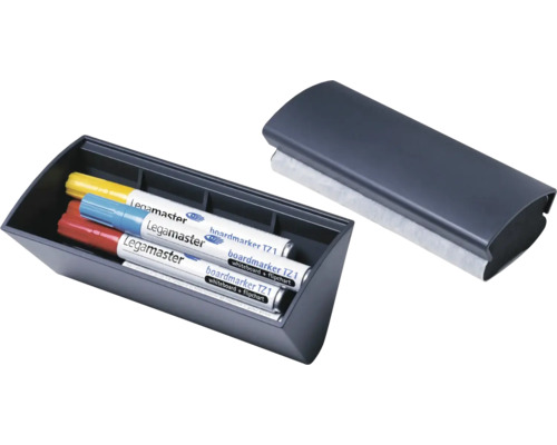 Legamaster Boardmarker Set mit Behälter und Wischer