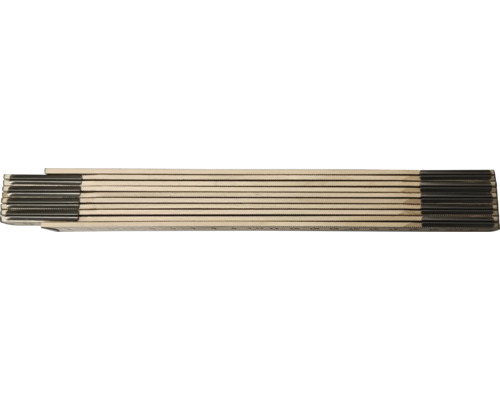 Mètre pliant en bois replié