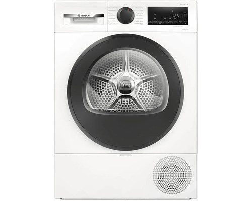 Sèche-linge à pompe à chaleur Bosch avec panneau de commande et porte ronde