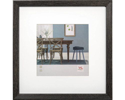 Cadre en bois Fiorito gris foncé 30x30 cm