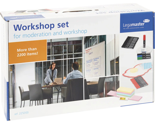Legamaster Workshop Set mit mehr als 2200 Artikeln für Moderation und Workshop