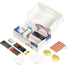 Legamaster Workshop Set mit Markern, Moderationskarten, Klebepunkten und Klebestift