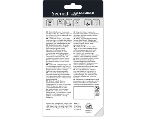 Securit Logo Marqueur à craie Informations originales