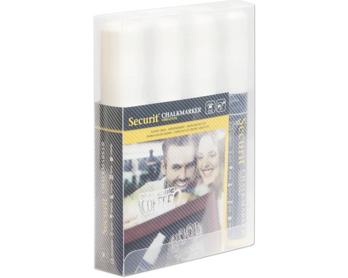 Set de marqueurs à craie Securit dans un emballage transparent