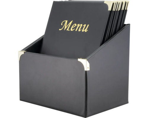 Présentoir de cartes de menu avec cartes de menu