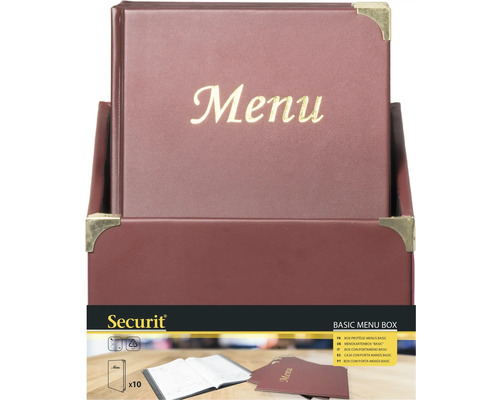 Boîte de menu Securit Basic avec dix menus
