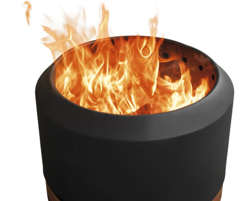 Brasero avec flammes