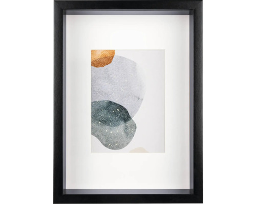 Dokumentenrahmen Holz Shape Kunstglas schwarz 21x29,7 cm (DIN A4)