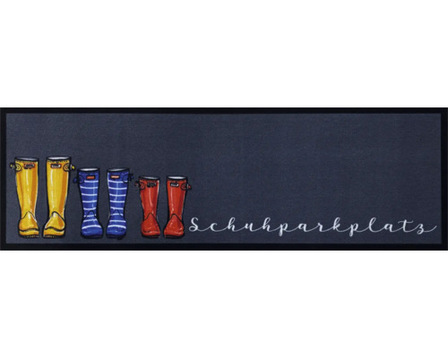 Fußabtreter Schuhparkplatz mit Gummistiefel Motiv