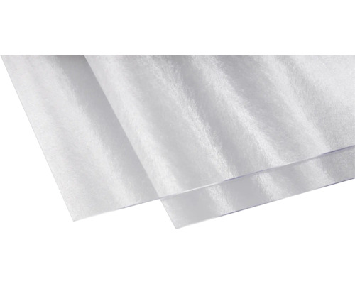 Plaque en polystyrène 2.5x500x1000 mm Cincilla transparente Deux plaques en plastique transparentes