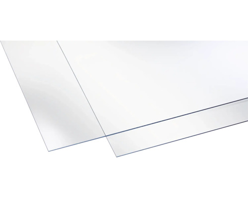 Plaque en polystyrène 2.5x1000x1000 mm lisse transparente Plaque plastique transparente