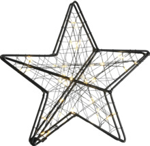 Étoile décorative en métal avec éclairage
