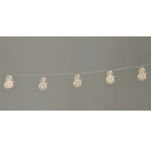 Guirlande lumineuse avec motifs de bonhommes de neige pour la décoration de Noël