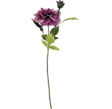 Dahlia artificielle avec fleur et bouton