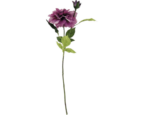 Künstliche Dahlie mit Blüte und Knospe