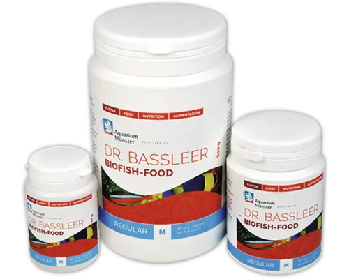 Nourriture pour poissons d'aquarium Aquarium Münster Dr. Bassleer Biofish Food Regular M 60 g, ⌀ 0,5 - 0,8 mm Trois paquets de nourriture pour poissons Dr. Bassleer Biofish